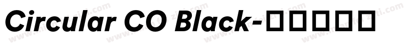 Circular CO Black字体转换